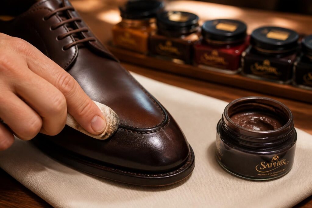 apprenez à choisir la bonne couleur de cirage pour vos chaussures en cuir et découvrez des astuces simples pour l'appliquer efficacement, afin de raviver et protéger vos souliers.