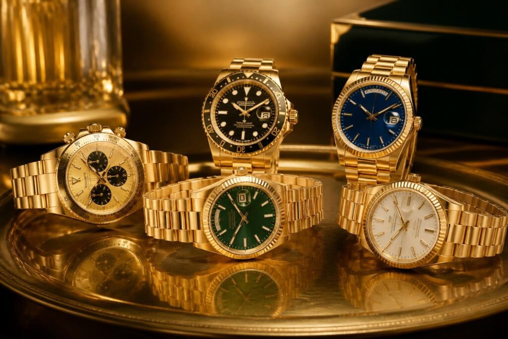 découvrez les modèles emblématiques de montres rolex en or, leurs caractéristiques et les prix pour choisir la montre de luxe parfaite.