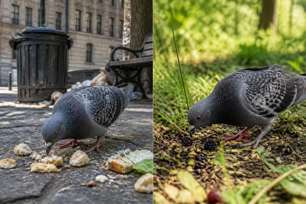 découvrez ce que mangent les pigeons en ville et dans la nature, leurs habitudes alimentaires et comment leur alimentation influence leur comportement.
