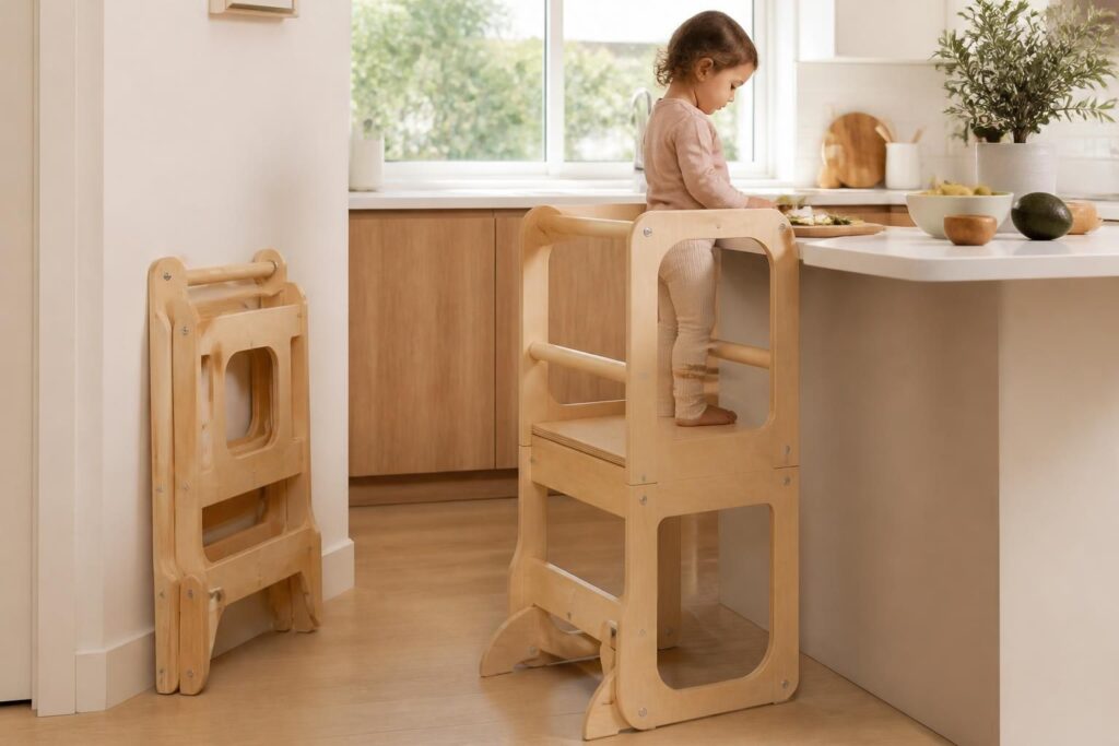 découvrez comment choisir une tour d'observation montessori pliable, sûre et pratique, idéale pour accompagner le développement et l'autonomie de bébé et enfant.