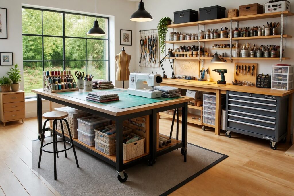 Idée aménagement atelier : conseils pour couture, bricolage et création