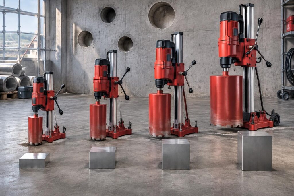 comparez les carotteuses hilti dd 100, dd 150, dd 250 et dd 350 : caractéristiques, usages, différences et prix pour choisir le modèle adapté.