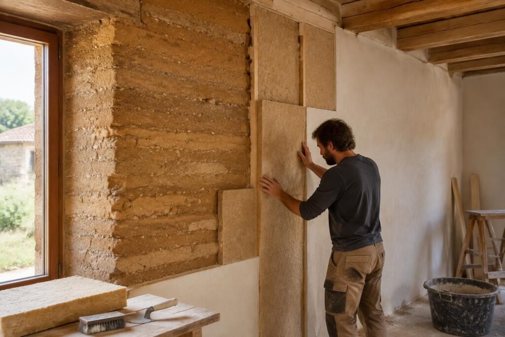 Doublage intérieur mur en pisé : comment isoler et protéger efficacement